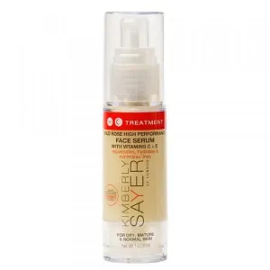 Kimberly Sayer Wild Rose High Performance Face Serum with Vitamins C   E, Organic Anti-Aging Formula to Rejuvenate, Hydrate, Brighten and Minimize Fine Lines and Wrinkles, 1 oz