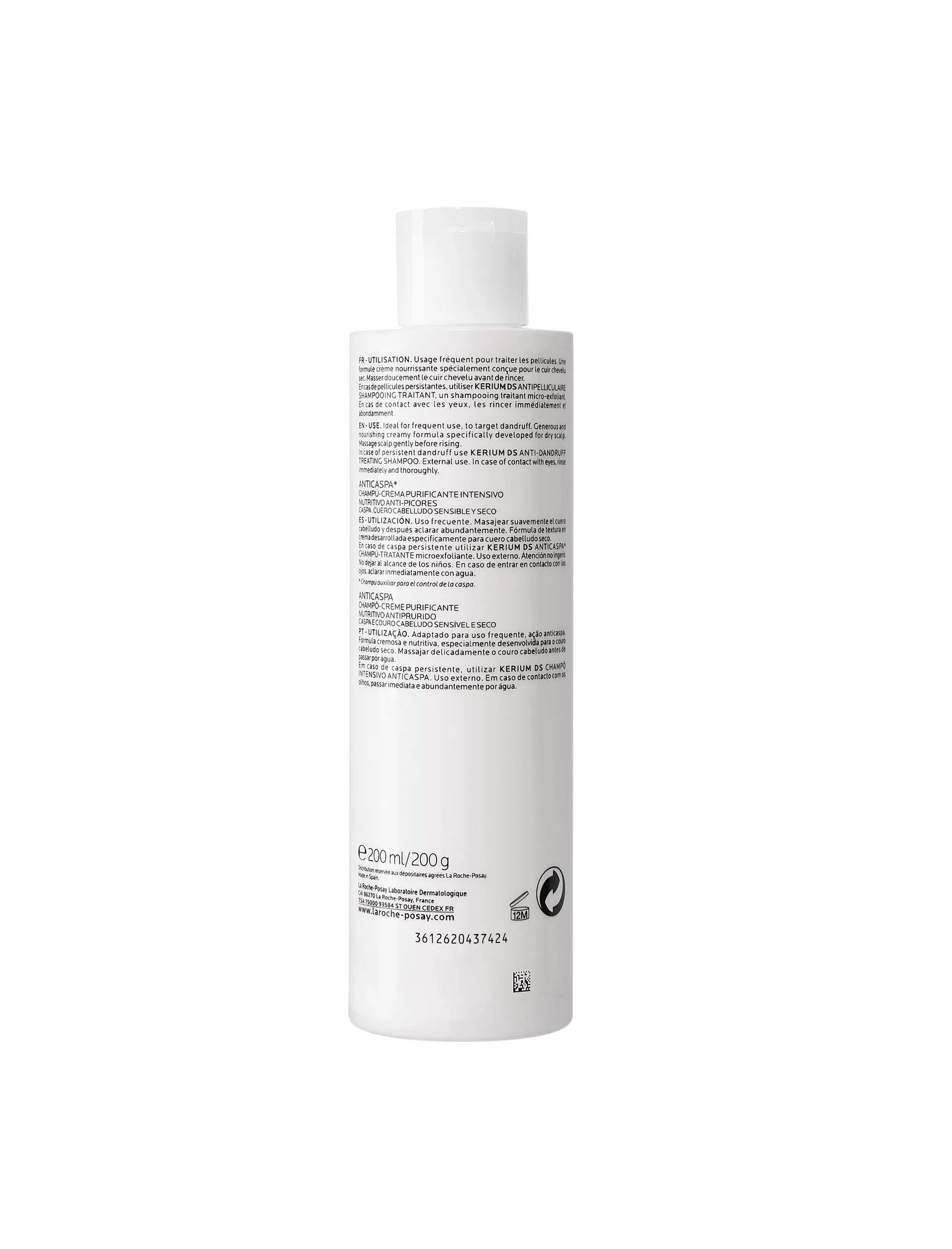La Roche Posay Kerium Anti-Dandruff Cream Shampoo 200ml