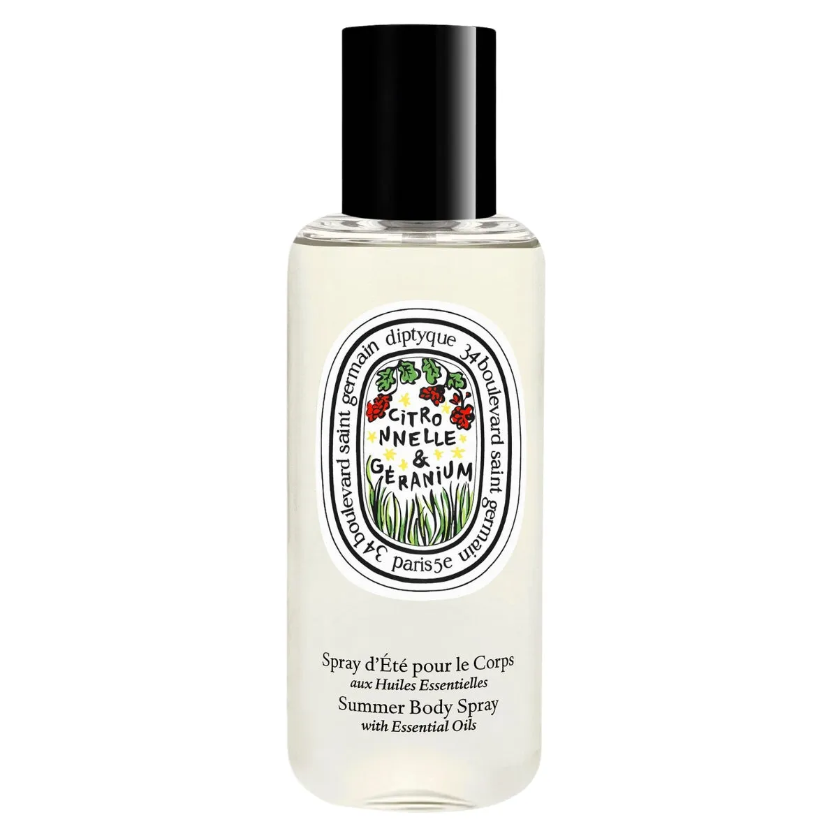 Lemongrass & Geranium - Summer body spray with essential oils