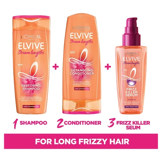 L'Oreal Elvive Dream Lengths Sleek Long Hair Frizz Killer Serum 100ml