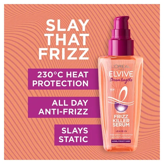 L'Oreal Elvive Dream Lengths Sleek Long Hair Frizz Killer Serum 100ml