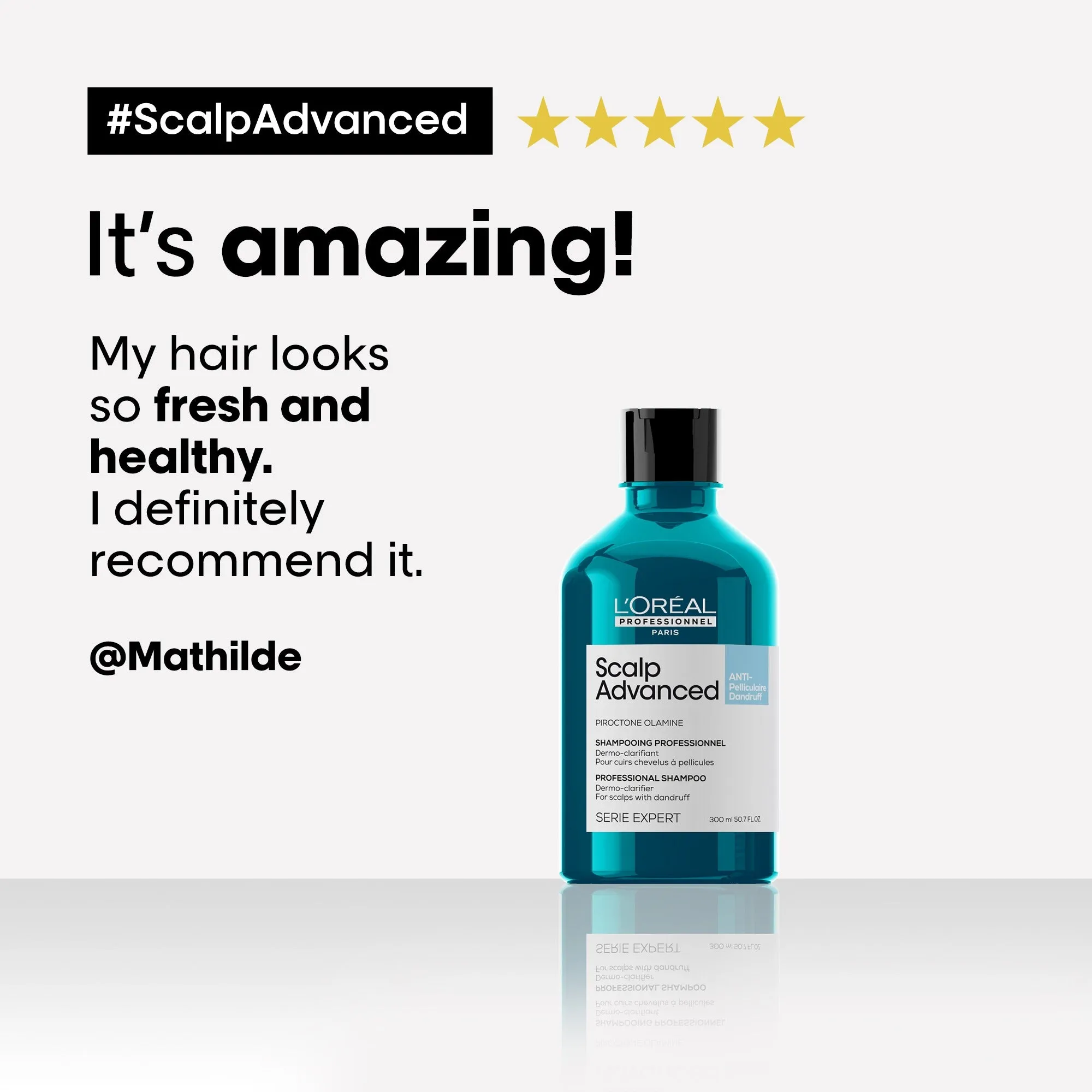 L'Oreal Professionnel Scalp Advanced Anti-Dandruff Dermo-Clarifier Shampoo 300ml