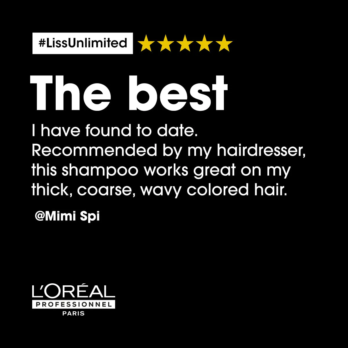 L'Oreal Professionnel Serie Expert Liss Unlimited Shampoo 300ml