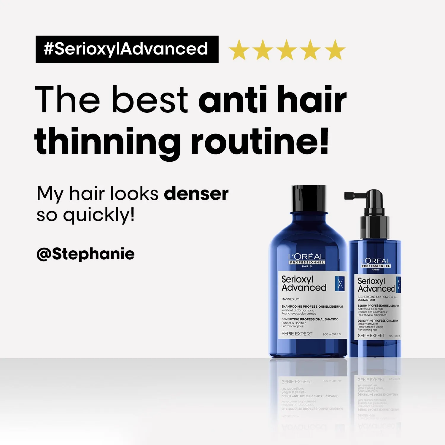 L'Oreal Professionnel Serioxyl Advanced Denser Hair For Coloured Hair Shampoo 300ml