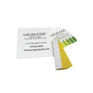 LUCAS-CIDE Quat Test Strips, 15 ct
