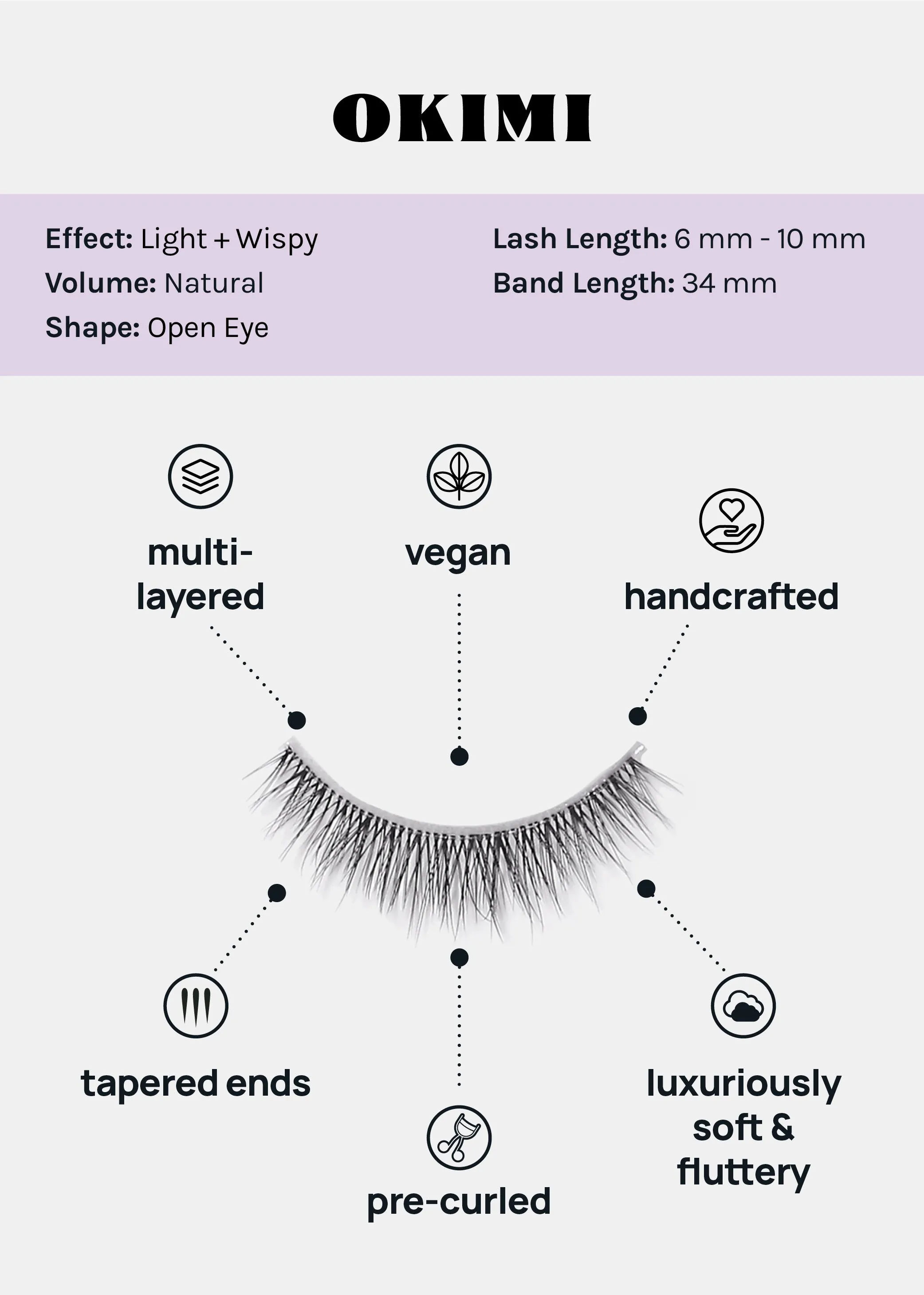 Magical Girl Light Eyelashes C Okimi