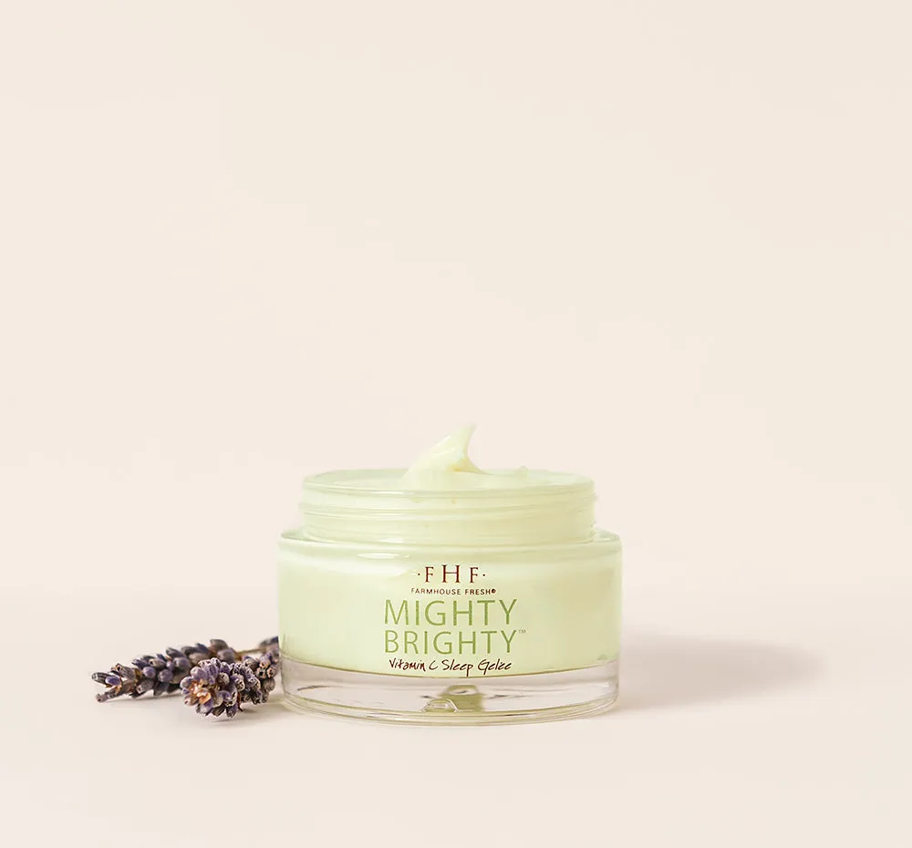Mighty Brighty? Vitamin C   Licorice Root Brightening Sleep Gele | Farmhouse Fresh