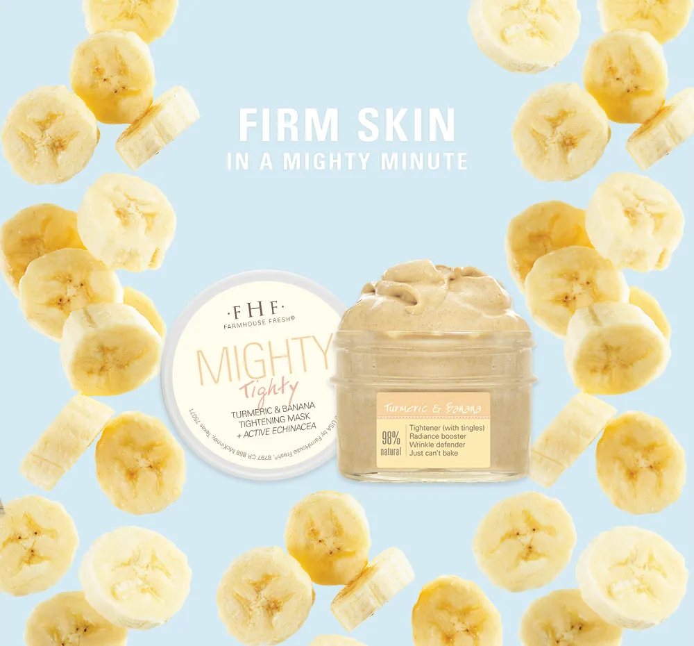 Mighty Tighty? Turmeric & Banana Tightening Mask | Farmhouse Fresh