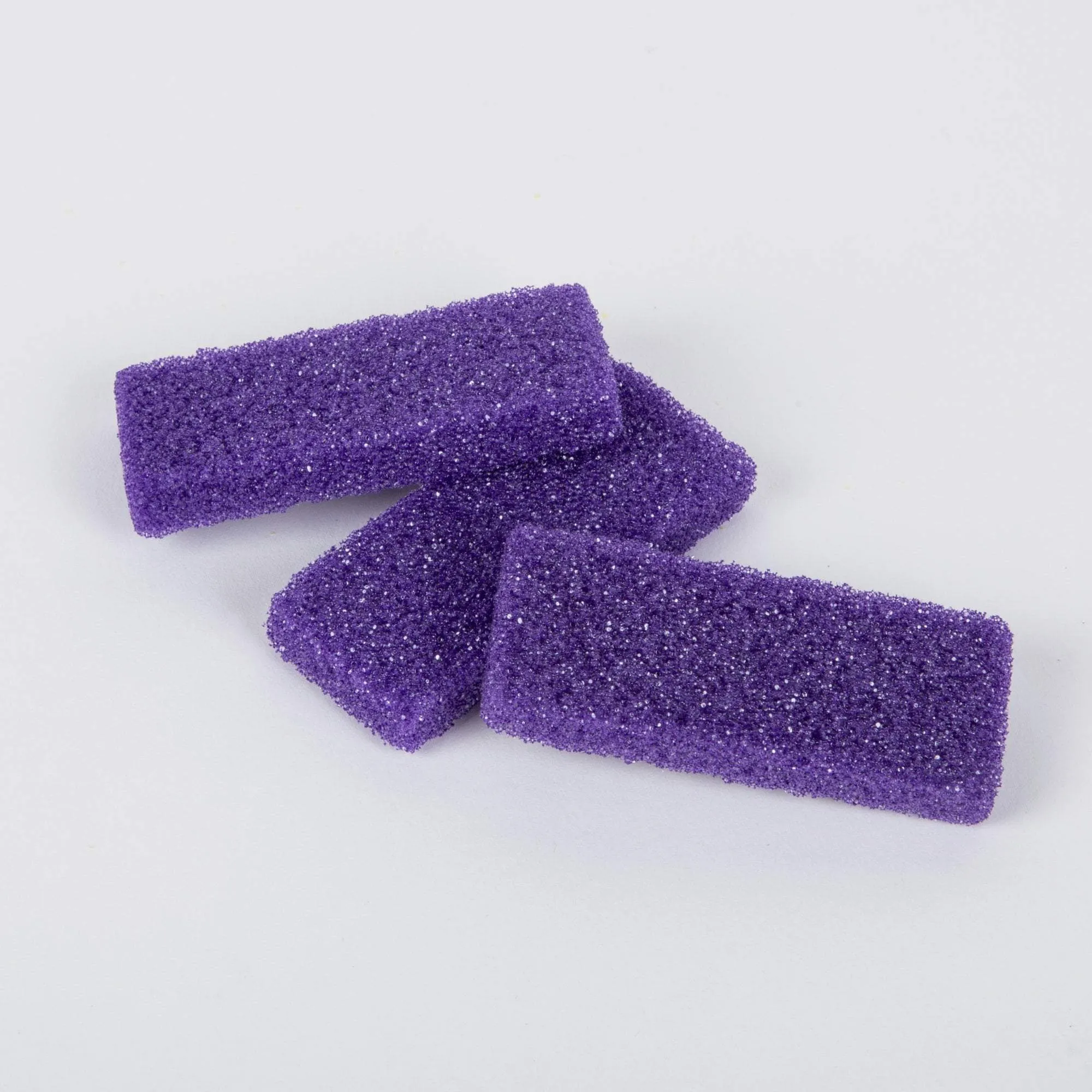 Mini Pumice Pads, Medium Grit, Purple and Yellow, 40 pack