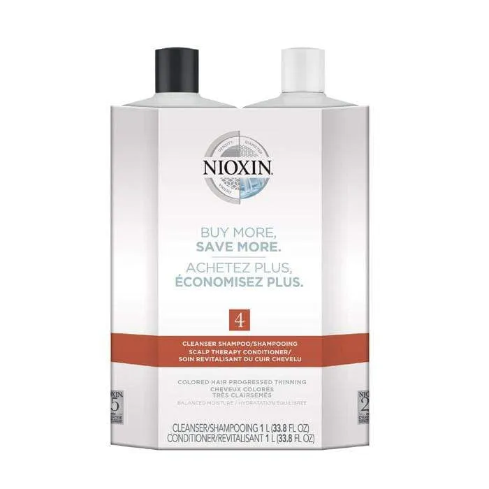 Nioxin System 4 Shampoo & Conditioner Litre Duo