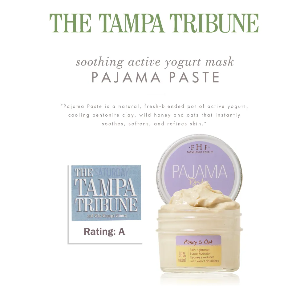 Pajama Paste? Soothing Active Yogurt Mask | Farmhouse Fresh