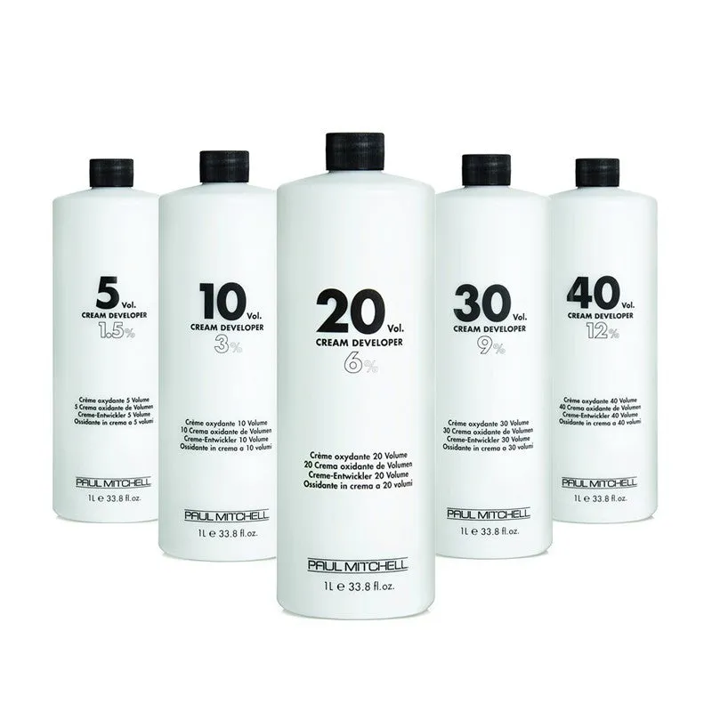 Paul Mitchell Cream Developer 5-40 Volume  (1.5-12%) 33.8 oz