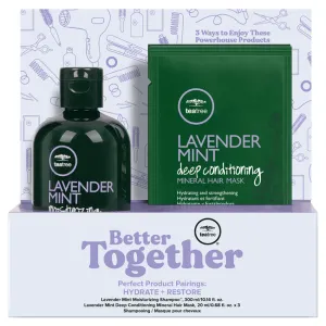 Paul Mitchell Tea Tree Lavender Mint Moisturizing Shampoo   3 Deep Conditioner hair and scalp Treatment Duo