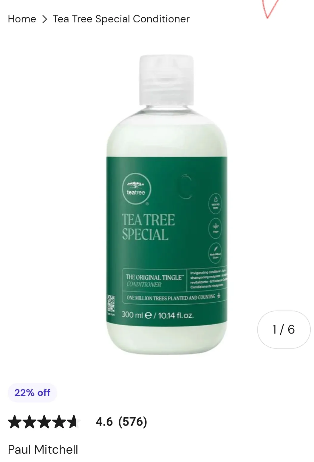 Paul Mitchell Tea Tree Special Conditioner