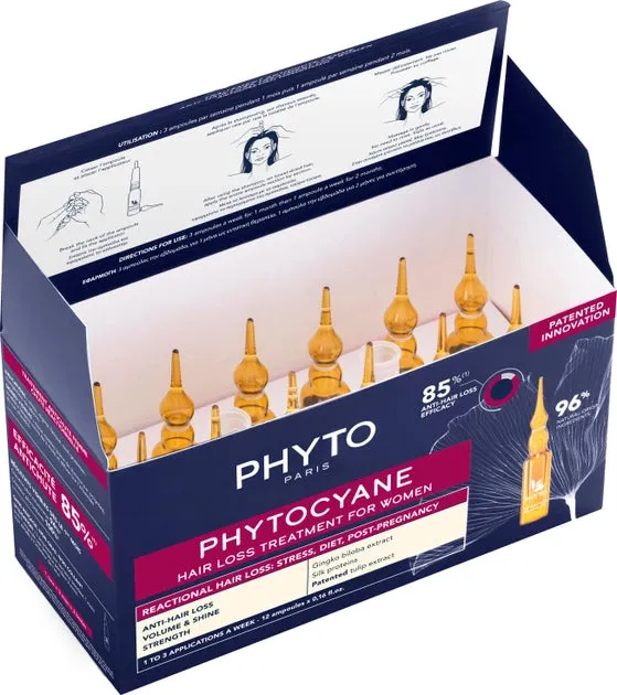 PHYTOCYANE Revitalizing hair Serum for Women SERUM  CAP 12 X 3.5ML