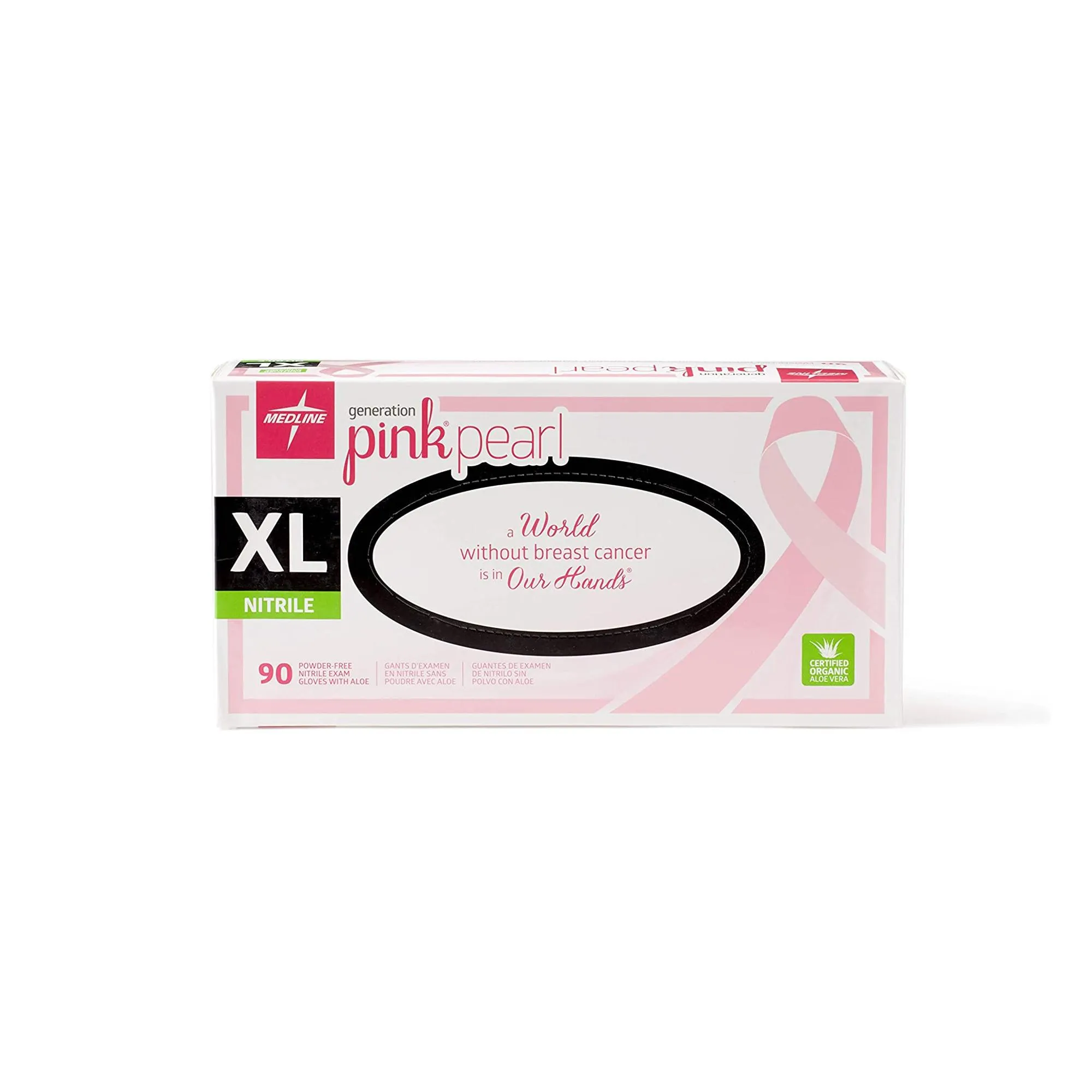 Pink Pearl Nitrile Gloves, 100 ct