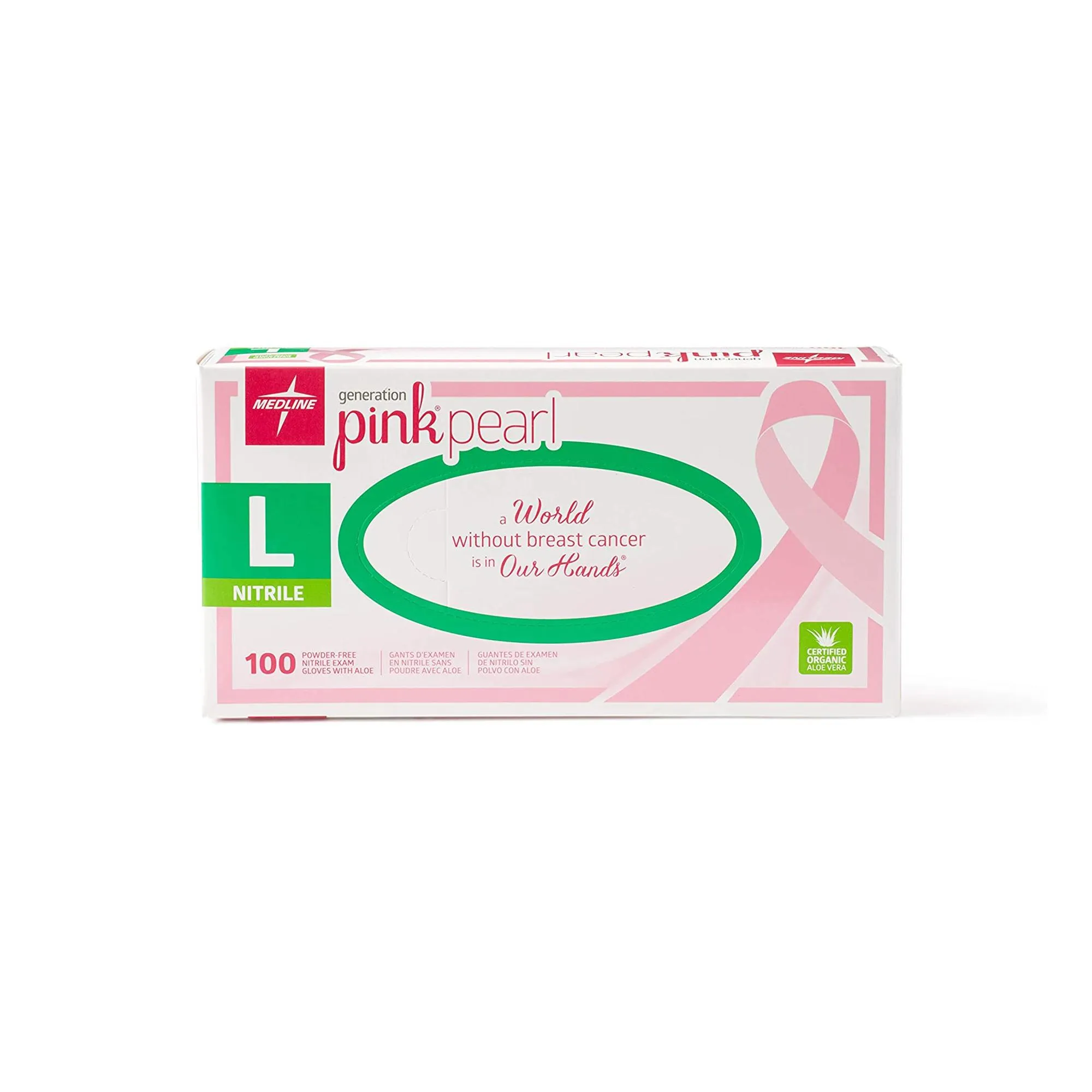 Pink Pearl Nitrile Gloves, 100 ct