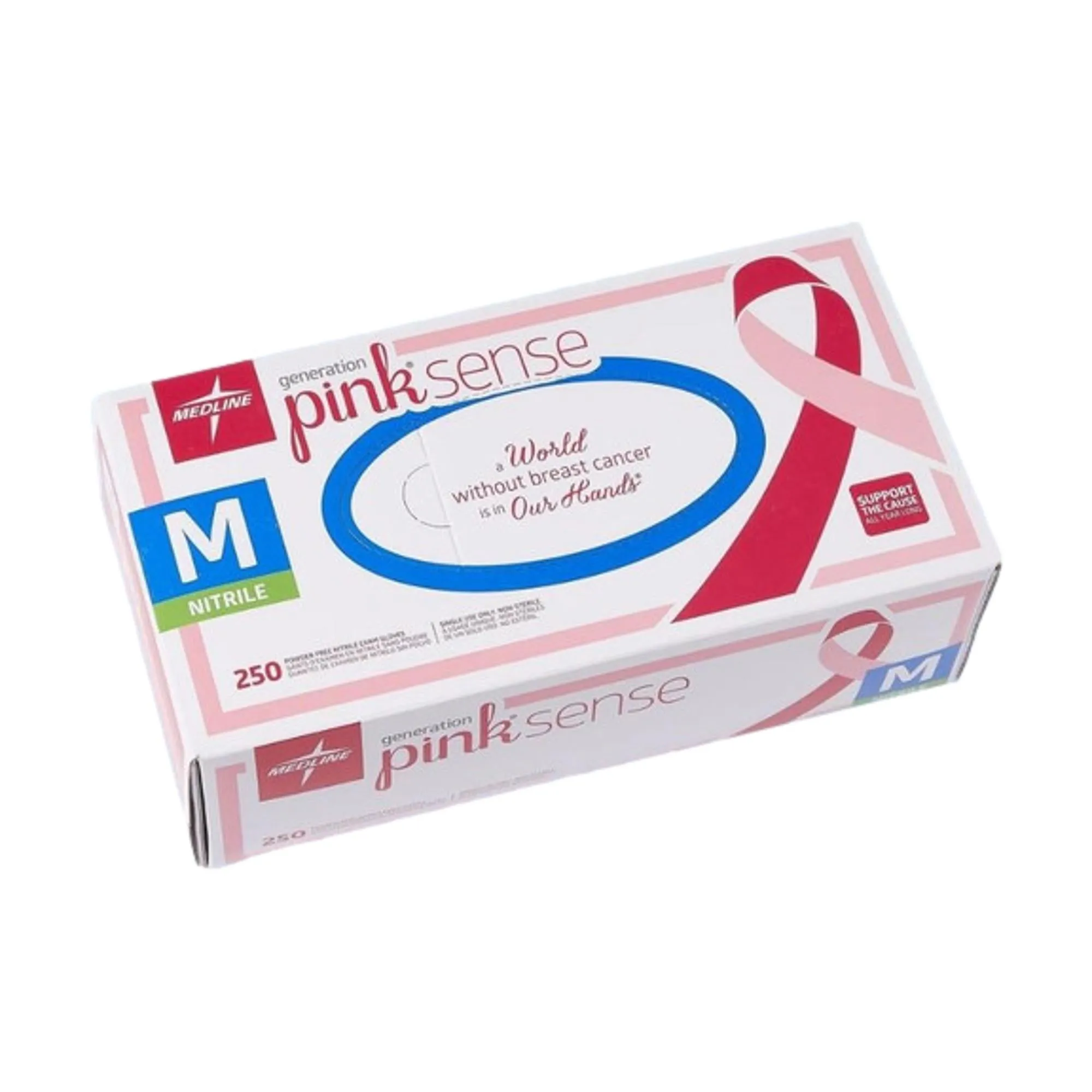 PinkSense Nitrile Gloves, 250 ct