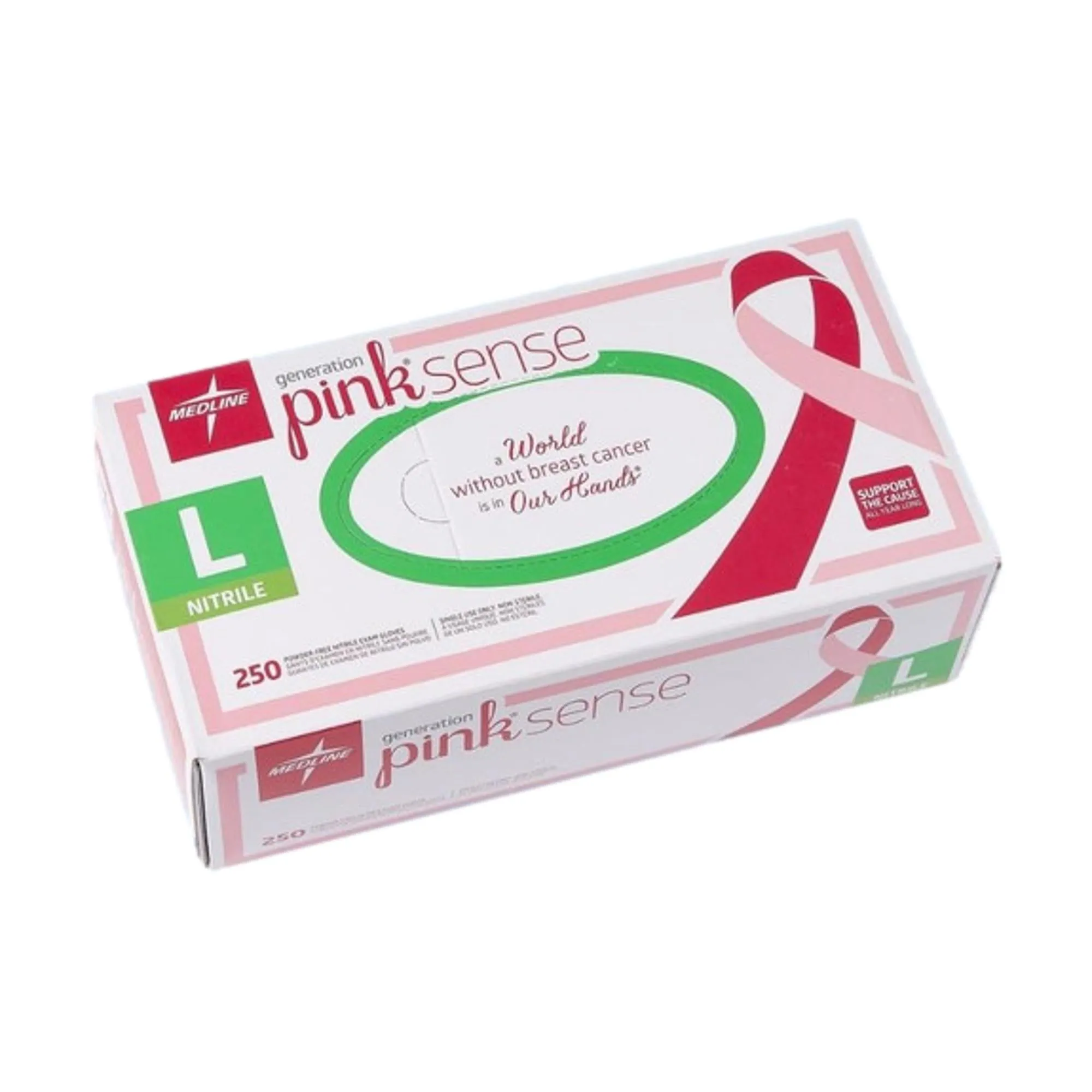 PinkSense Nitrile Gloves, 250 ct