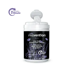 Prevention One-Step Disinfectant Cleaner Wipes, 160 ct
