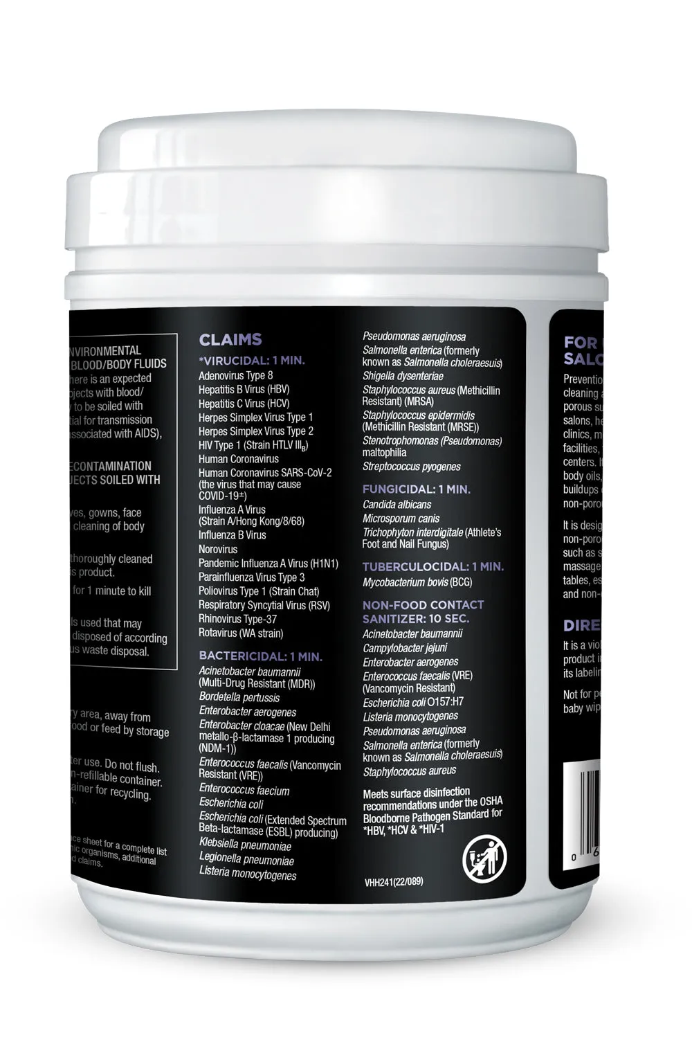 Prevention One-Step Disinfectant Cleaner Wipes, 160 ct