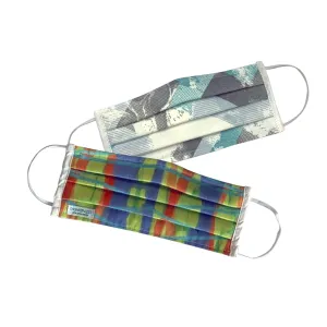 Printed Pleated Wellness Face Mask by Fashionizer Spa Uniforms