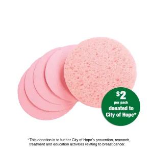 Prosana Compressed Sponges, Pink, 100 ct