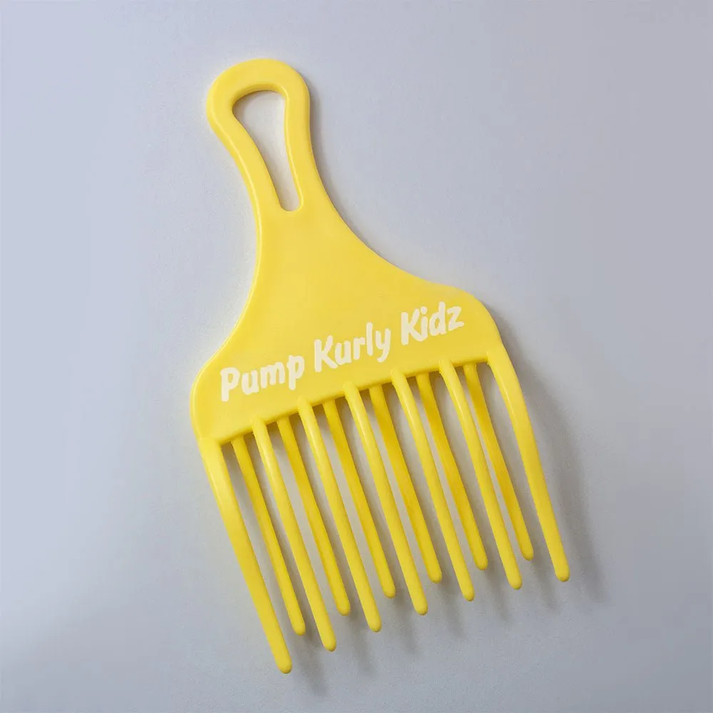Pump Kurly Kidz Yellow Curl Detangle Comb