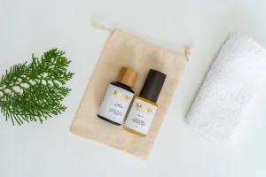 Pure Indulgence Body oil and body wash Mini Travel Set