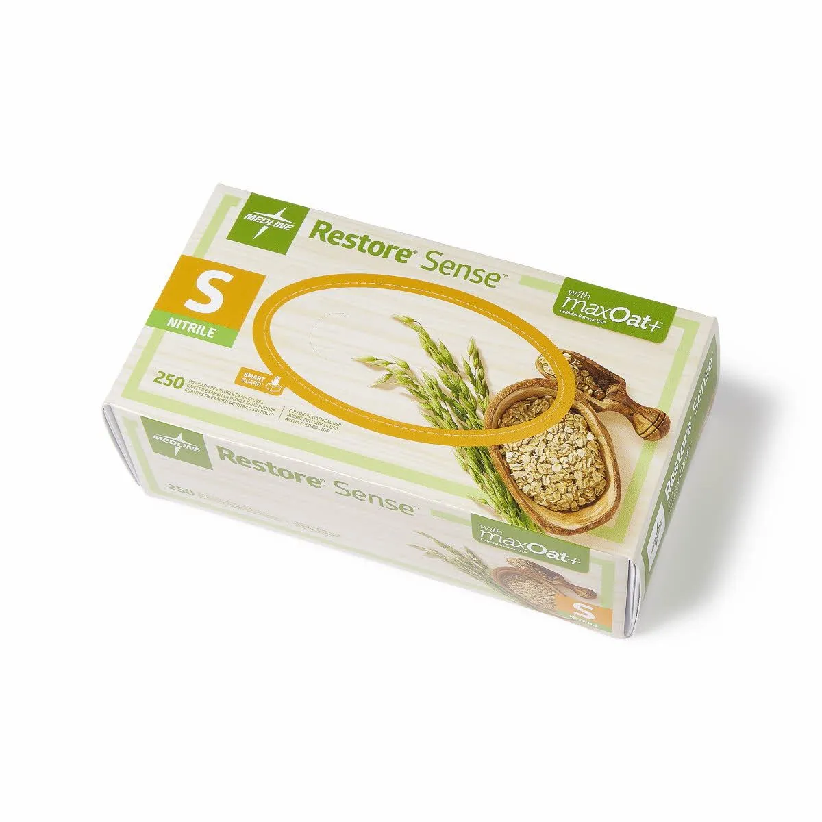 Restore maxOat  Nitrile Gloves, Green, 250 ct