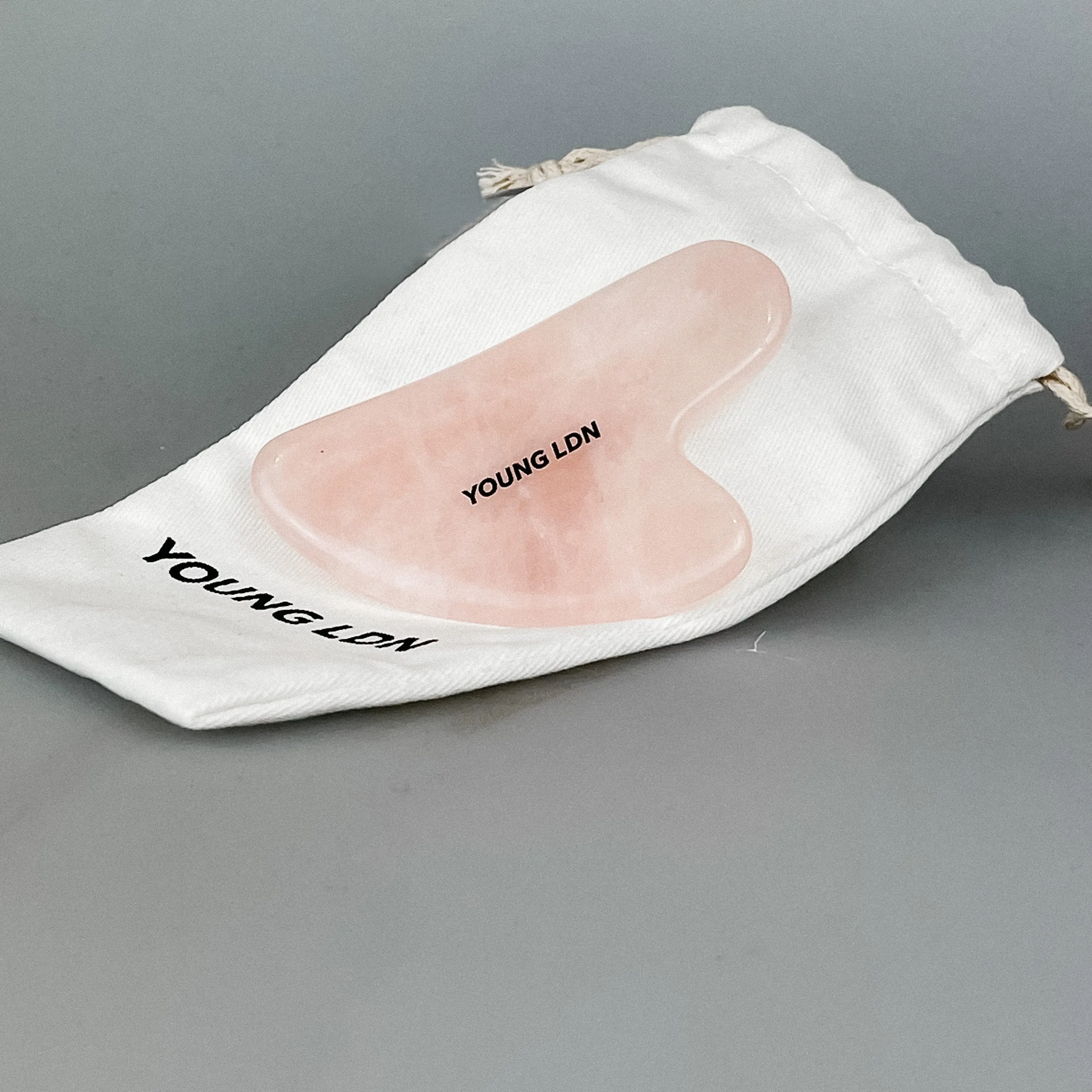 Rose Quartz Gua Sha Stone Set