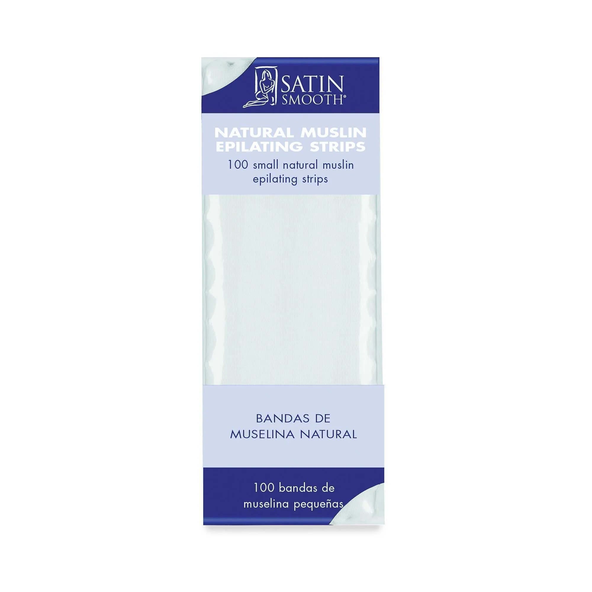 Satin Smooth Muslin Strips, Large, 100 pc