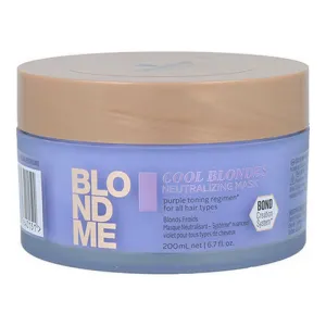 Schwarzkopf BLONDME Cool Blondes Neutralizing Mask Purple toning regiment for all hair types 200ML