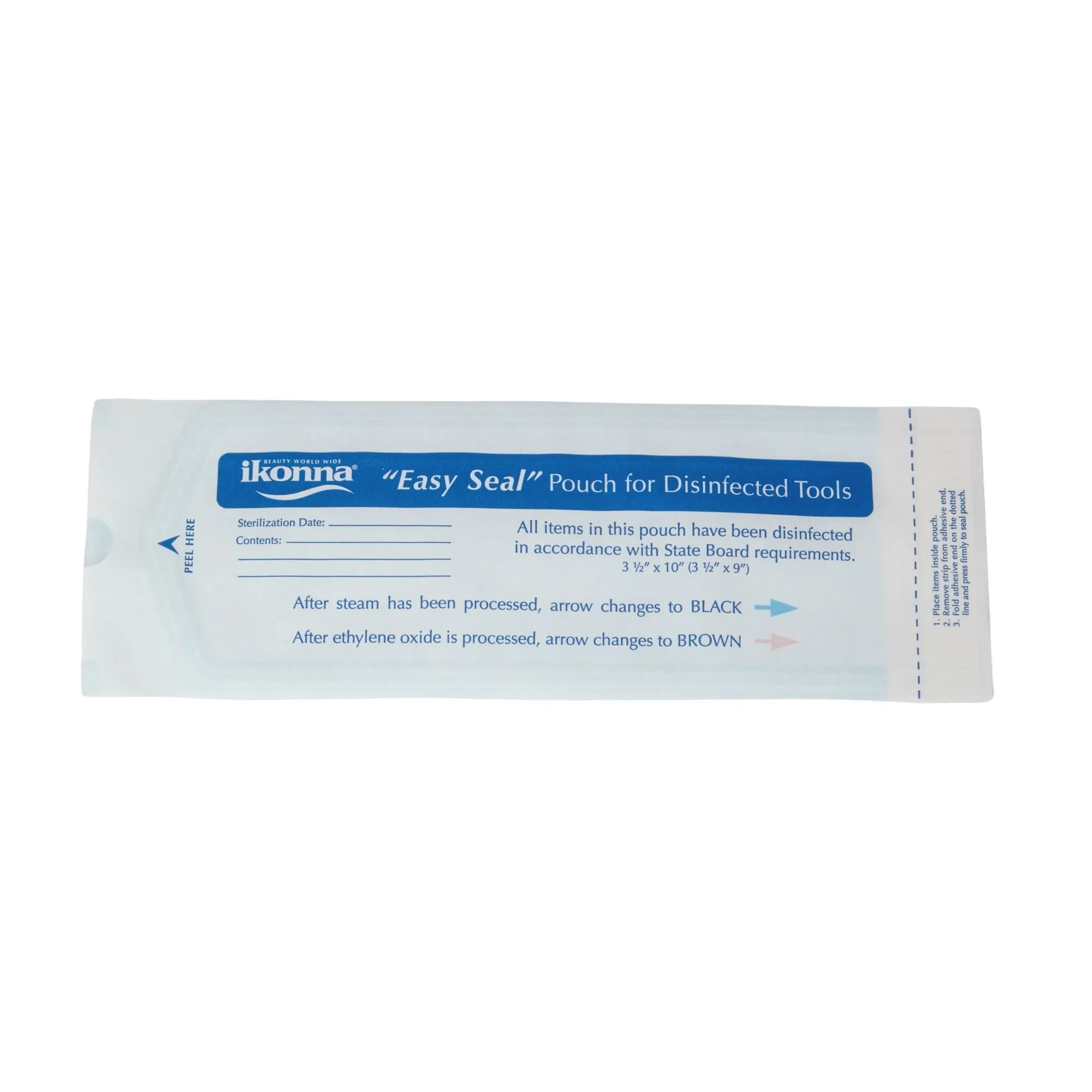 Self Sealing Sterilizing Storage Pouches, 3.5" W x 9" L, 200 pack