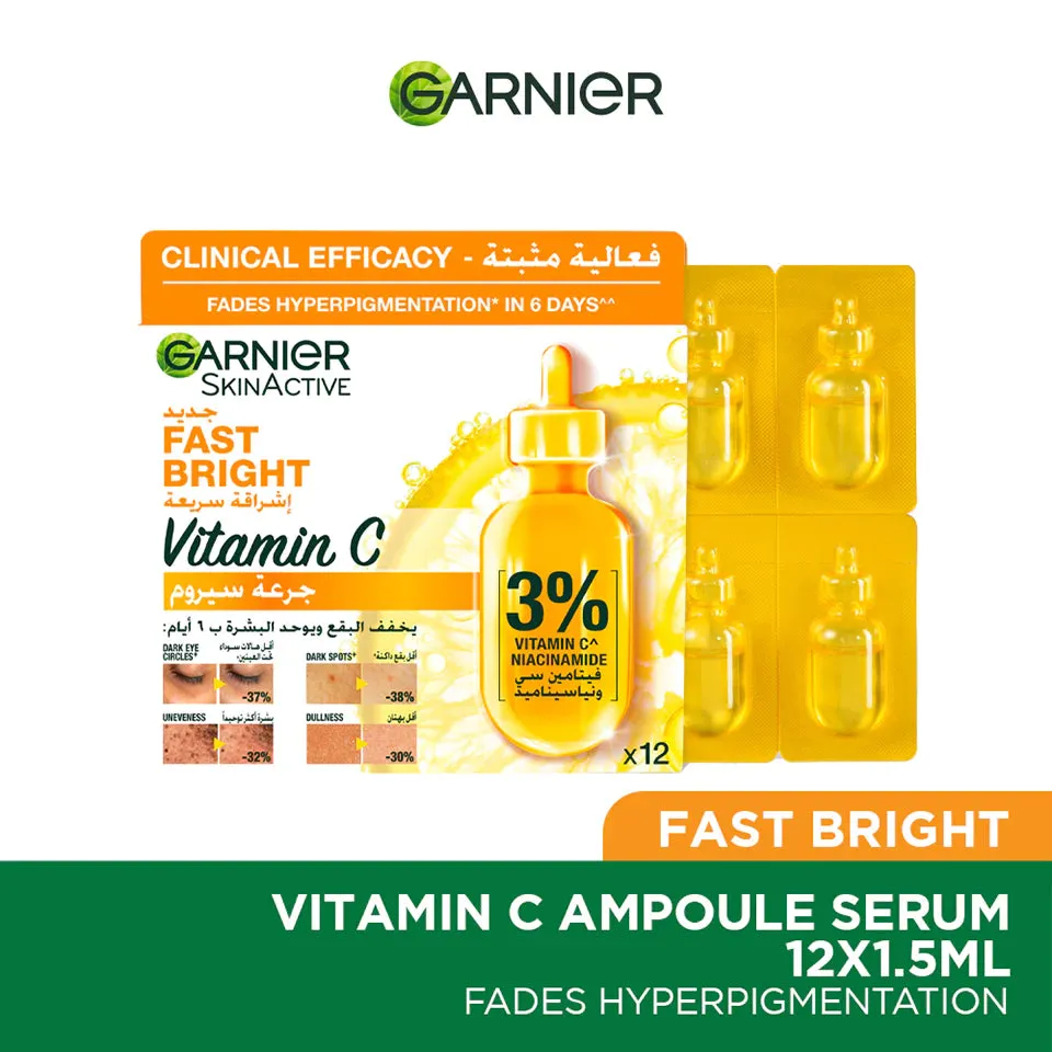 Skin Active Fast Bright Hyperpigmentation Ampoule Serum Multipack (12 X 1.5ML)