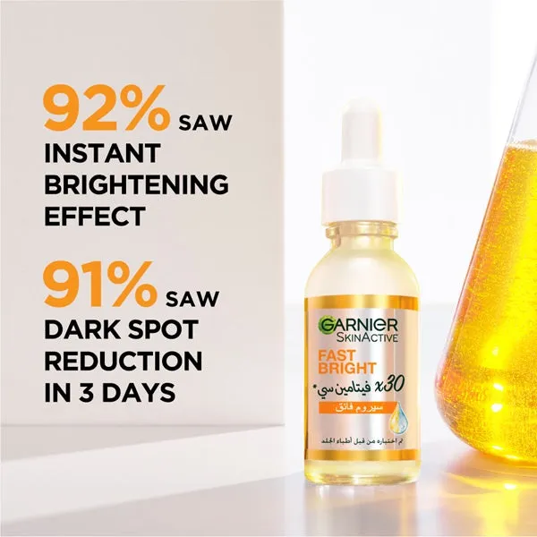 Skin Active Fast Bright Vitamin C   Niacinamide 30x Brightening Booster Day Serum