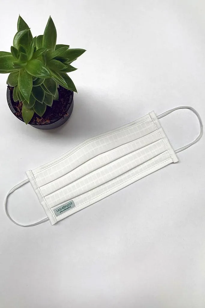 Solid Pleated Wellness Face Mask by Fashionizer Spa Uniforms