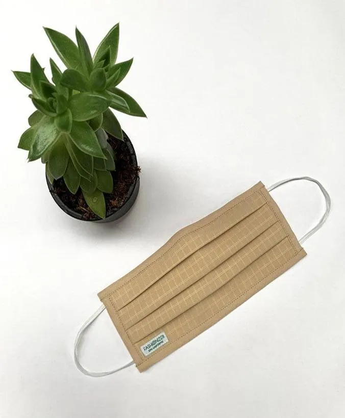 Solid Pleated Wellness Face Mask by Fashionizer Spa Uniforms