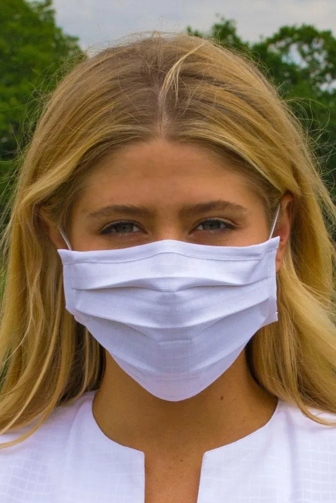 Solid Pleated Wellness Face Mask by Fashionizer Spa Uniforms
