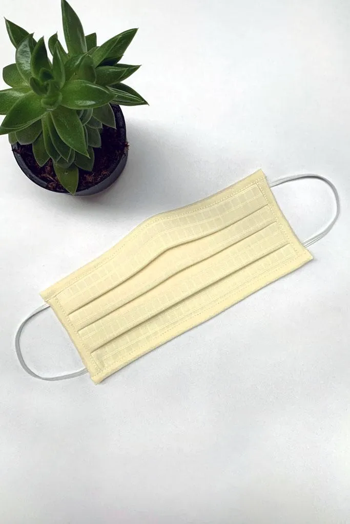 Solid Pleated Wellness Face Mask by Fashionizer Spa Uniforms