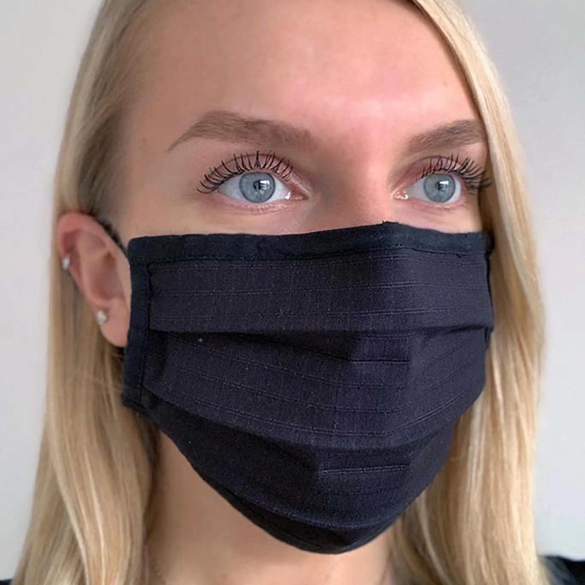 Solid Pleated Wellness Face Mask by Fashionizer Spa Uniforms