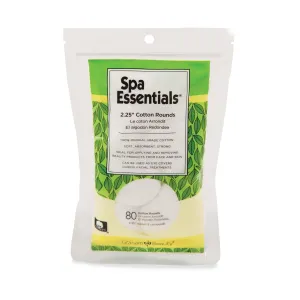 Spa Essentials Round Cotton Pads, 80 ct