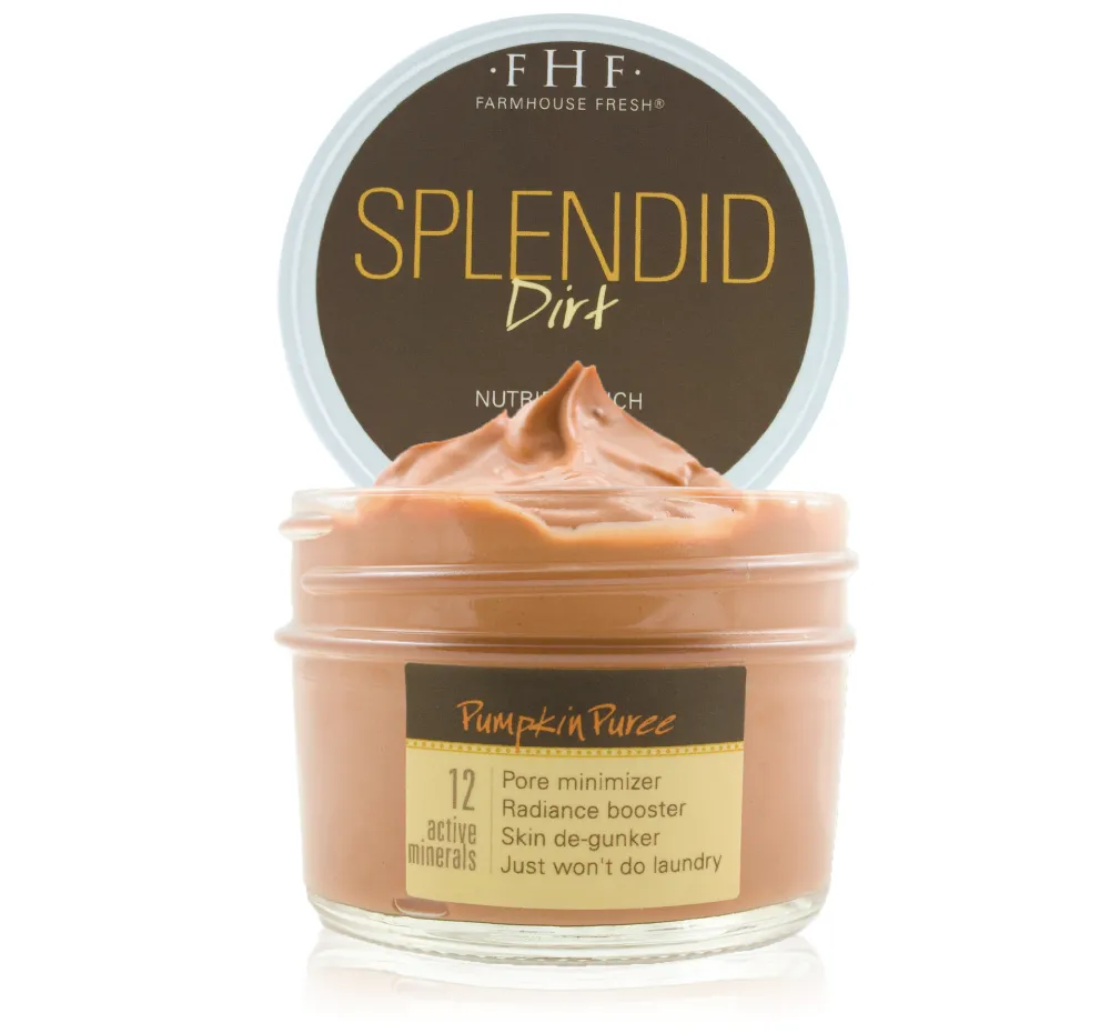 Splendid Dirt? Nutrient Mud Mask with Organic Pumpkin Puree | Farmhouse Fresh