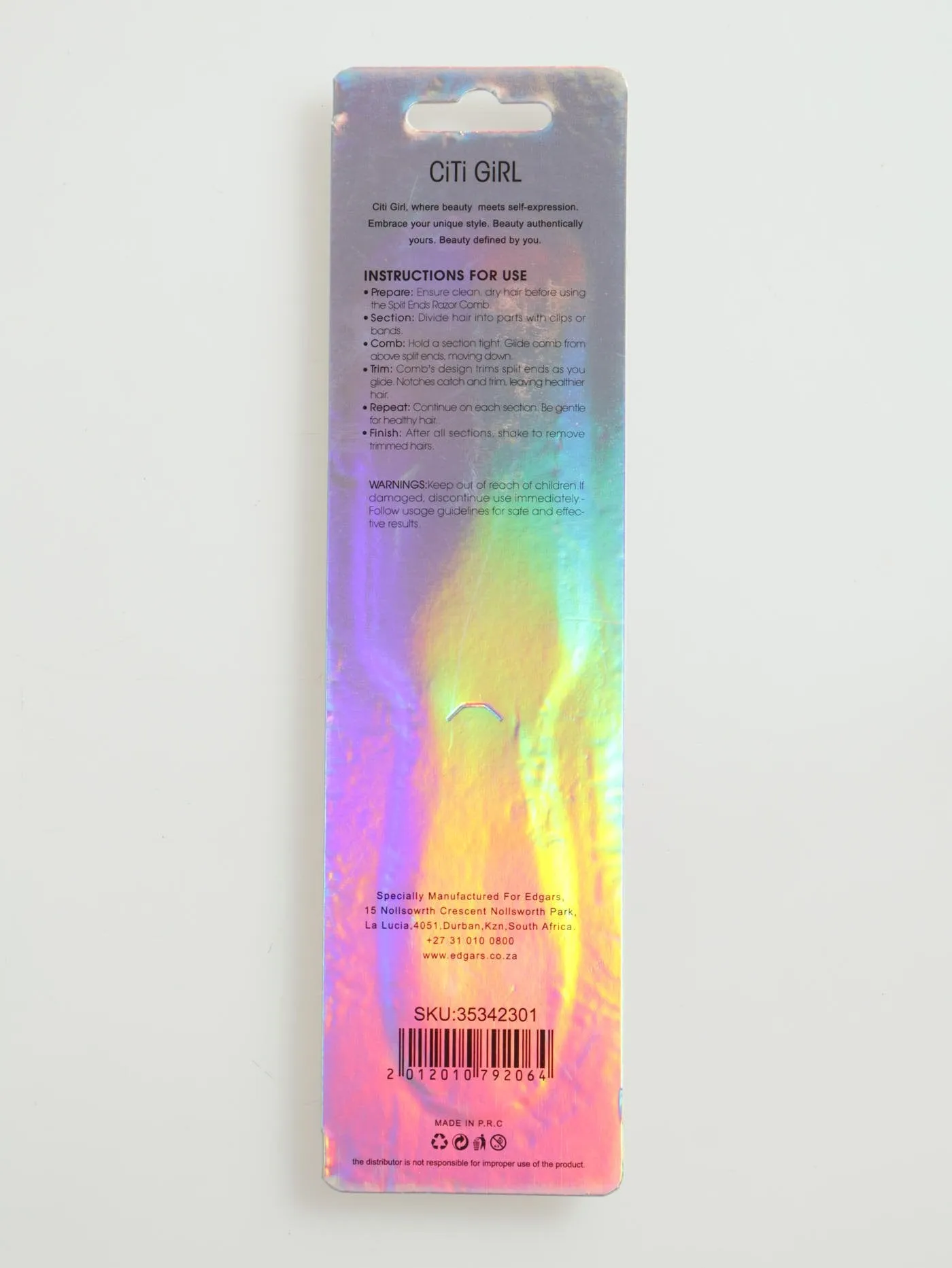 Split Ends Razor Comb