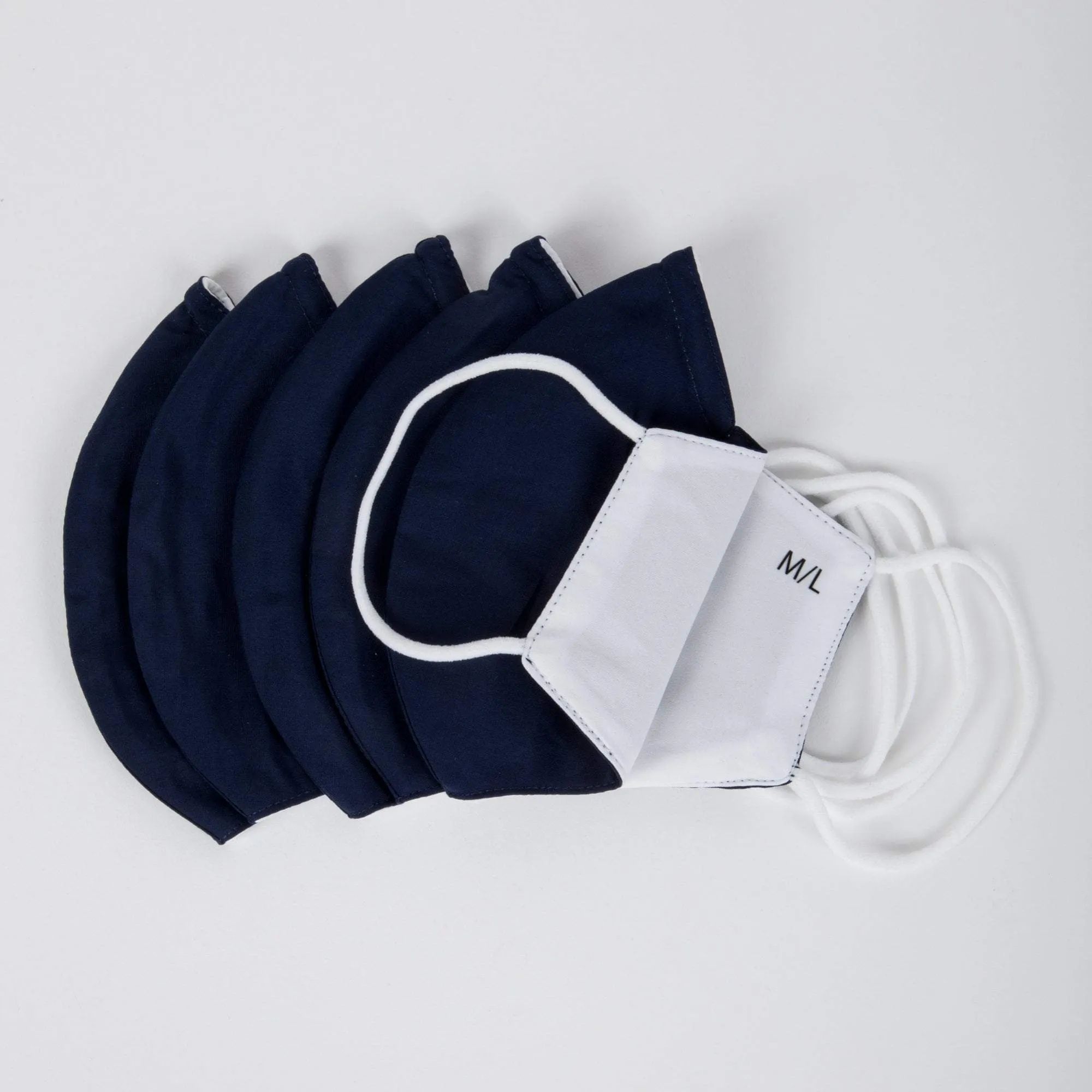 Sposh 3-Layer Premium Earloop Face Mask, 5 Pack