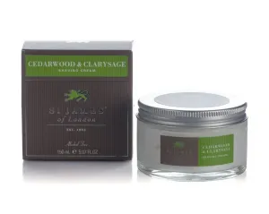 St James of London Shave Cream Jar, Cedarwood & Clarysage, 5.07 Fl Oz