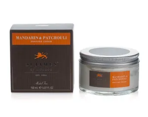 St James of London Shave Cream Jar, Mandarin & Patchouli, 5.07 Fl Oz