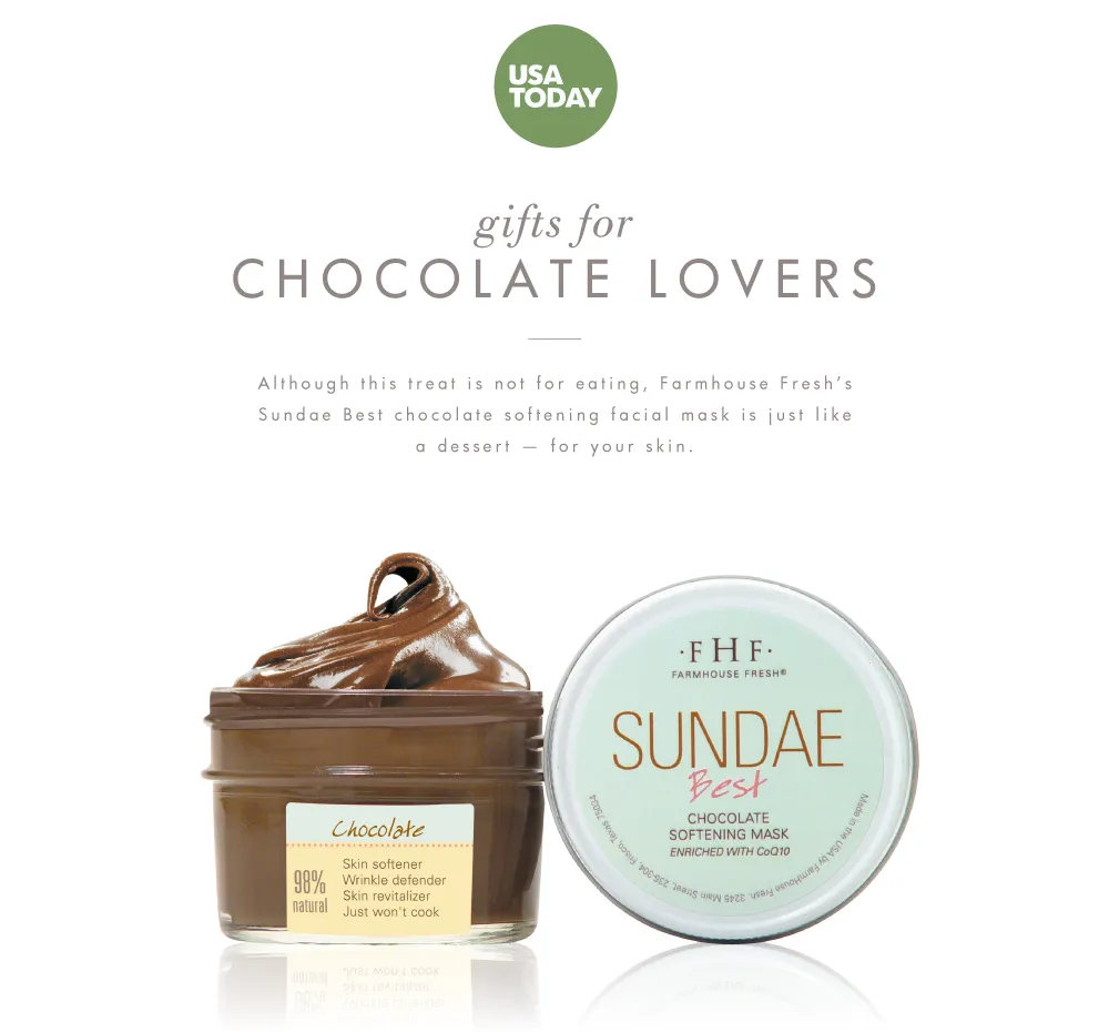 Sundae Best? Chocolate Softening Mask with CoQ10 | Farmhouse Fresh