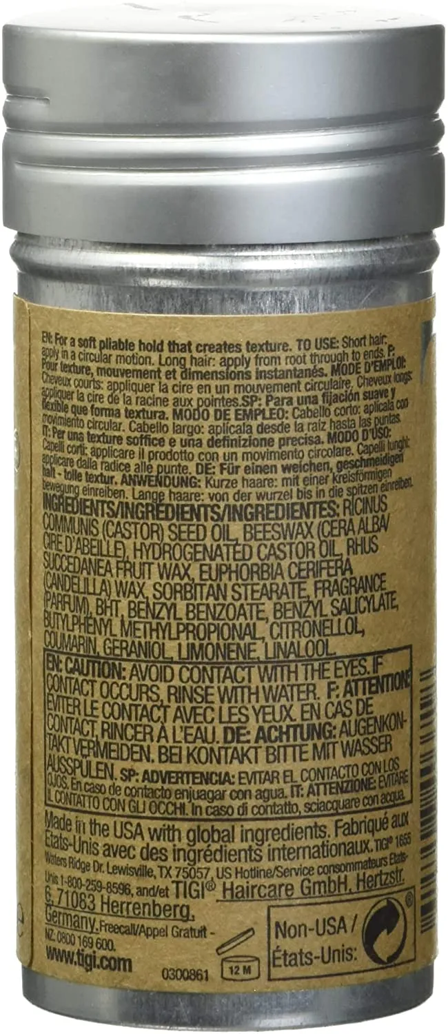 TIGI Bed Head Hair Wax Stick Wax 2.57 oz