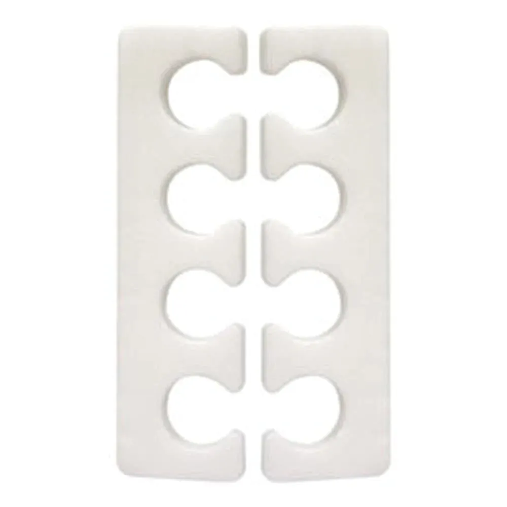 Toe Separators, White, 6 pair